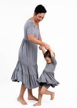 Load image into Gallery viewer, Groovy Grey Girls Dress with bottoms