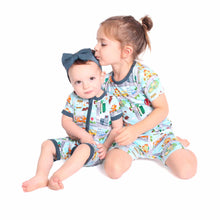 Load image into Gallery viewer, Tiny Town Shorts Romper