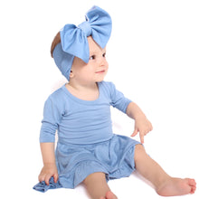 Load image into Gallery viewer, Steele Blue Girls Dress with bottoms