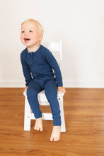 Load image into Gallery viewer, Brielle Blue Long Sleeve Romper