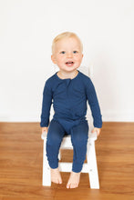 Load image into Gallery viewer, Brielle Blue Long Sleeve Romper