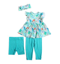 Load image into Gallery viewer, Ocean Oasis 3-Piece Peplum Set