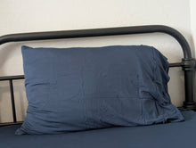 Load image into Gallery viewer, Brielle Blue Twin Fitted Sheet Plus Pillowcase