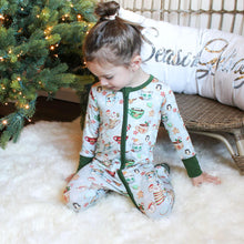 Load image into Gallery viewer, Grey Cocoa Cups Long Sleeve Romper