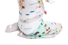 Load image into Gallery viewer, World Map Long Sleeve Romper