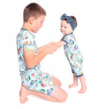 Load image into Gallery viewer, Tiny Town Shorts Romper