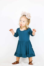 Load image into Gallery viewer, Stormy Sky Girls Dress with bottoms