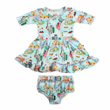 Load image into Gallery viewer, Tiny Town Girls Dress with bottoms