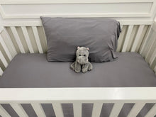 Load image into Gallery viewer, Groovy Grey Crib Sheet