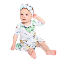 Load image into Gallery viewer, World Map Girls Dress with bottoms