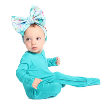Load image into Gallery viewer, Tidal Teal Long Sleeve Romper