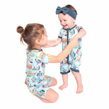 Load image into Gallery viewer, Tiny Town Shorts Romper