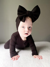 Load image into Gallery viewer, Black Big Bow Headband