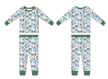 Load image into Gallery viewer, Snowy slopes 2-Piece Long Sleeve Pjs