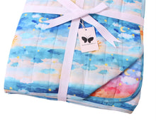 Load image into Gallery viewer, Luna Lights and Solace Skies Quilted Blanket