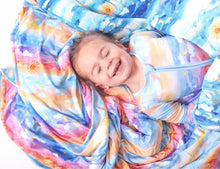 Load image into Gallery viewer, Luna Lights and Solace Skies Quilted Blanket