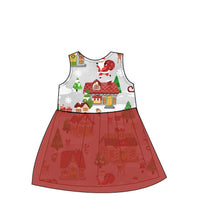 Load image into Gallery viewer, Santa's Village Tutu Dress for dolls