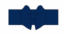 Load image into Gallery viewer, Luna Lights Navy Big Bow Headband