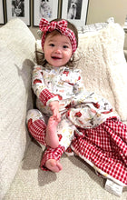 Load image into Gallery viewer, Friendly Farm Red Gingham Headband