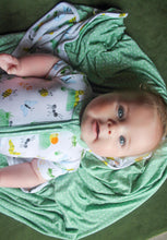 Load image into Gallery viewer, Busy Bugs Short Sleeve Rompers