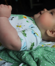 Load image into Gallery viewer, Busy Bugs Short Sleeve Rompers