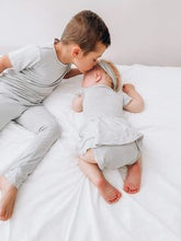 Load image into Gallery viewer, Goodnight Graphite 2-Piece Short Sleeve Pjs