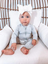 Load image into Gallery viewer, Goodnight Graphite Long Sleeve Romper