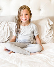 Load image into Gallery viewer, Goodnight Graphite 2-Piece Short Sleeve Pjs