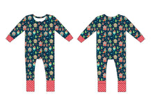 Load image into Gallery viewer, Gingerbread Long Sleeve Romper