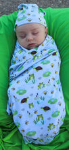 Load image into Gallery viewer, Pond Pals Swaddle with Hat