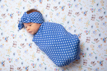 Load image into Gallery viewer, Nursery Rhymes Blue Dots Headband