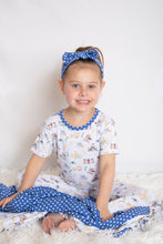 Load image into Gallery viewer, Nursery Rhymes Blue Dots Headband