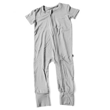 Load image into Gallery viewer, Goodnight Graphite Short Sleeve Romper