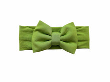 Load image into Gallery viewer, Christmas Green  Stripes Bamboo Headband
