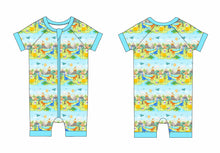 Load image into Gallery viewer, Dino Shorts Romper
