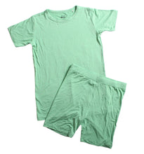 Load image into Gallery viewer, Grassy Green 2-Piece Shorts Pjs
