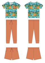 Load image into Gallery viewer, Camping Critters 4-Piece Jogger Daywear
