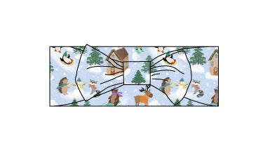 New style Snowy Slopes Bamboo Headband