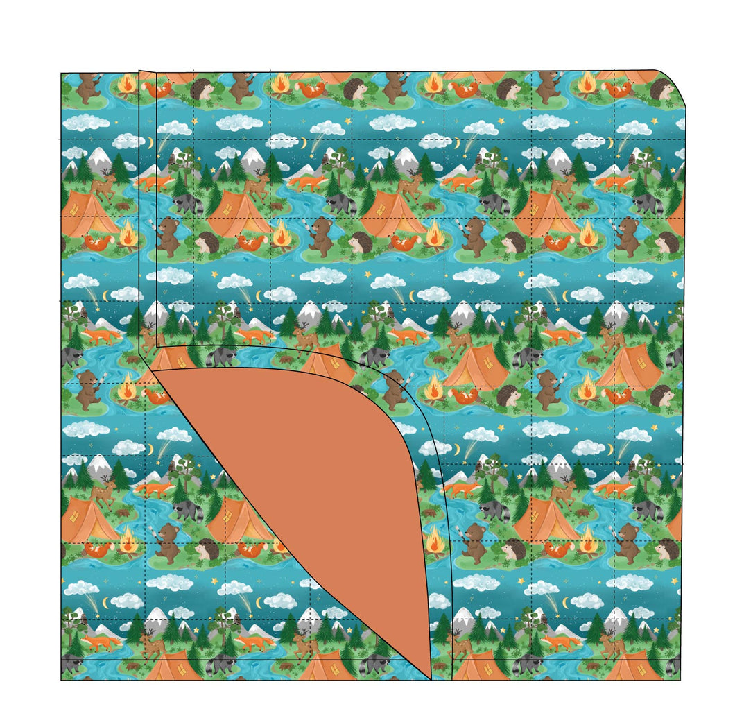 Camping Critters Quilted Blanket