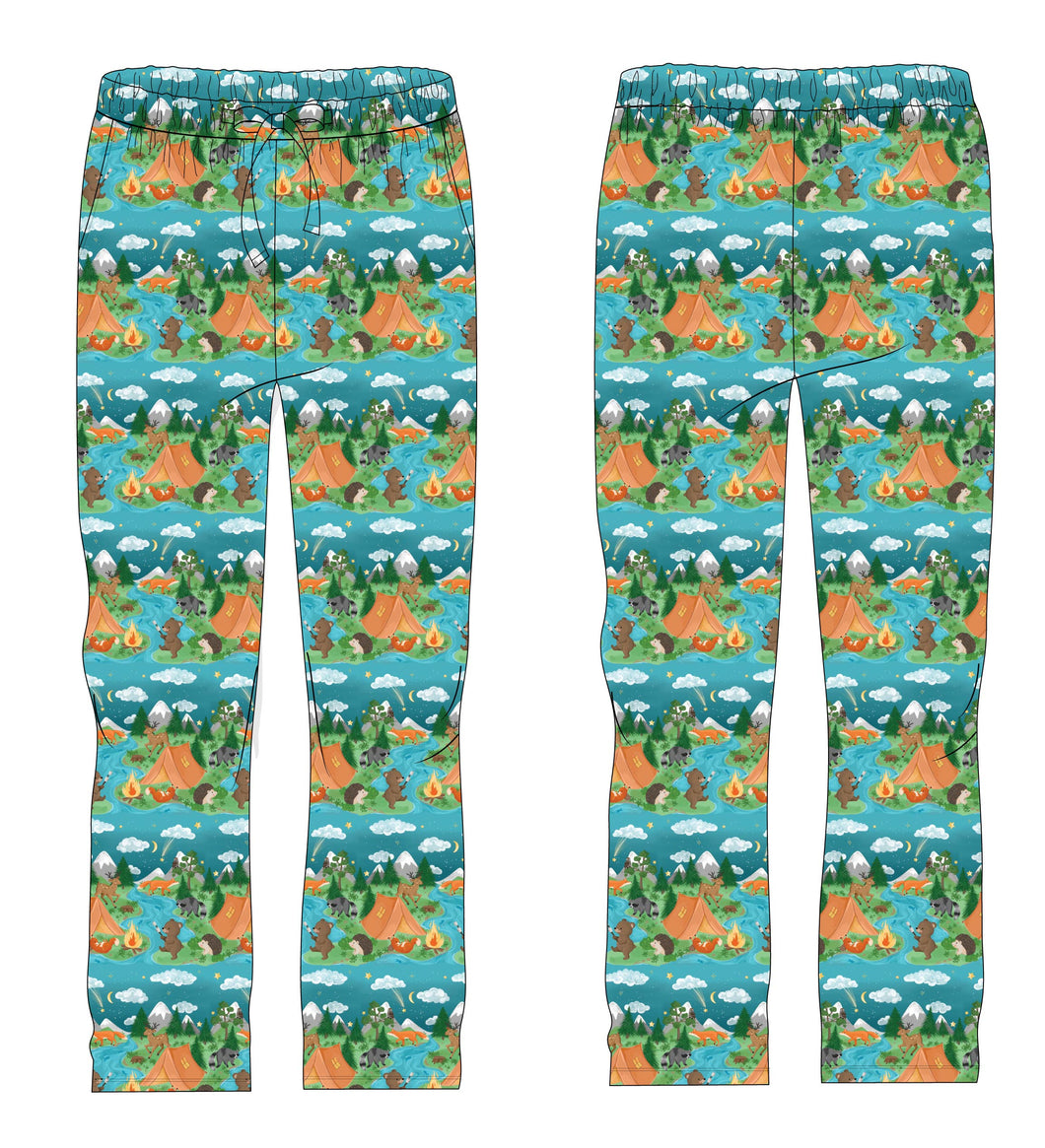 Camping Critters Men's bottom pjs