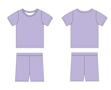 Load image into Gallery viewer, Lavender 2-Piece Shorts Pjs
