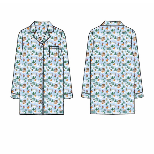Snowy Slopes Women's nightgown