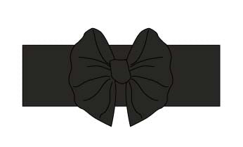 Black Big Bow Headband