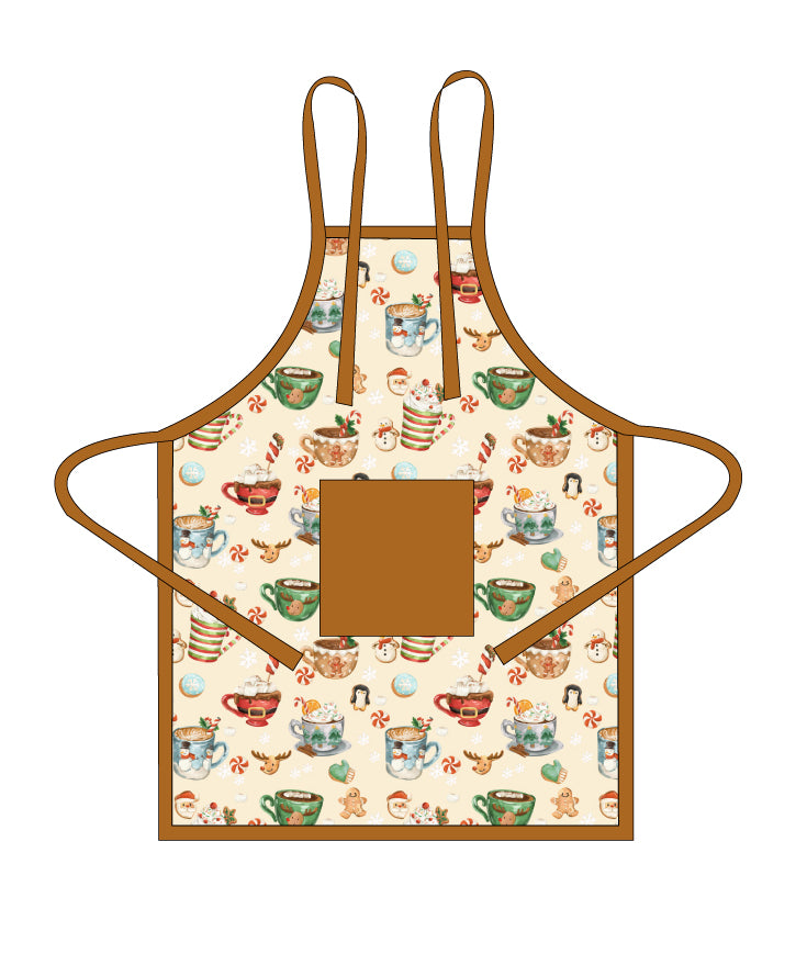 Cream Cocoa Cups Aprons