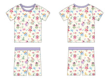 Load image into Gallery viewer, Fluttering Fairies 2-Piece Shorts Pjs
