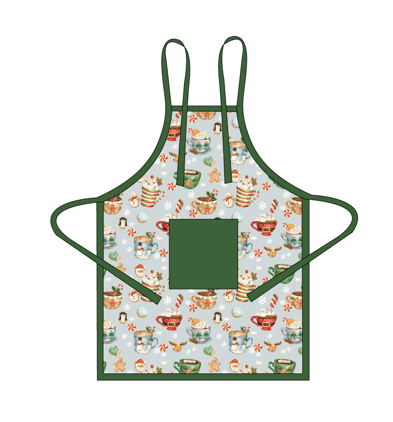 Grey Cocoa Cups Aprons