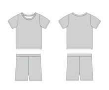 Load image into Gallery viewer, Silver Scene 2-Piece Shorts Pjs
