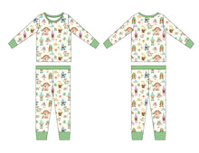 Load image into Gallery viewer, Garden Gnomes Long Sleeve 2 Piece Pjs
