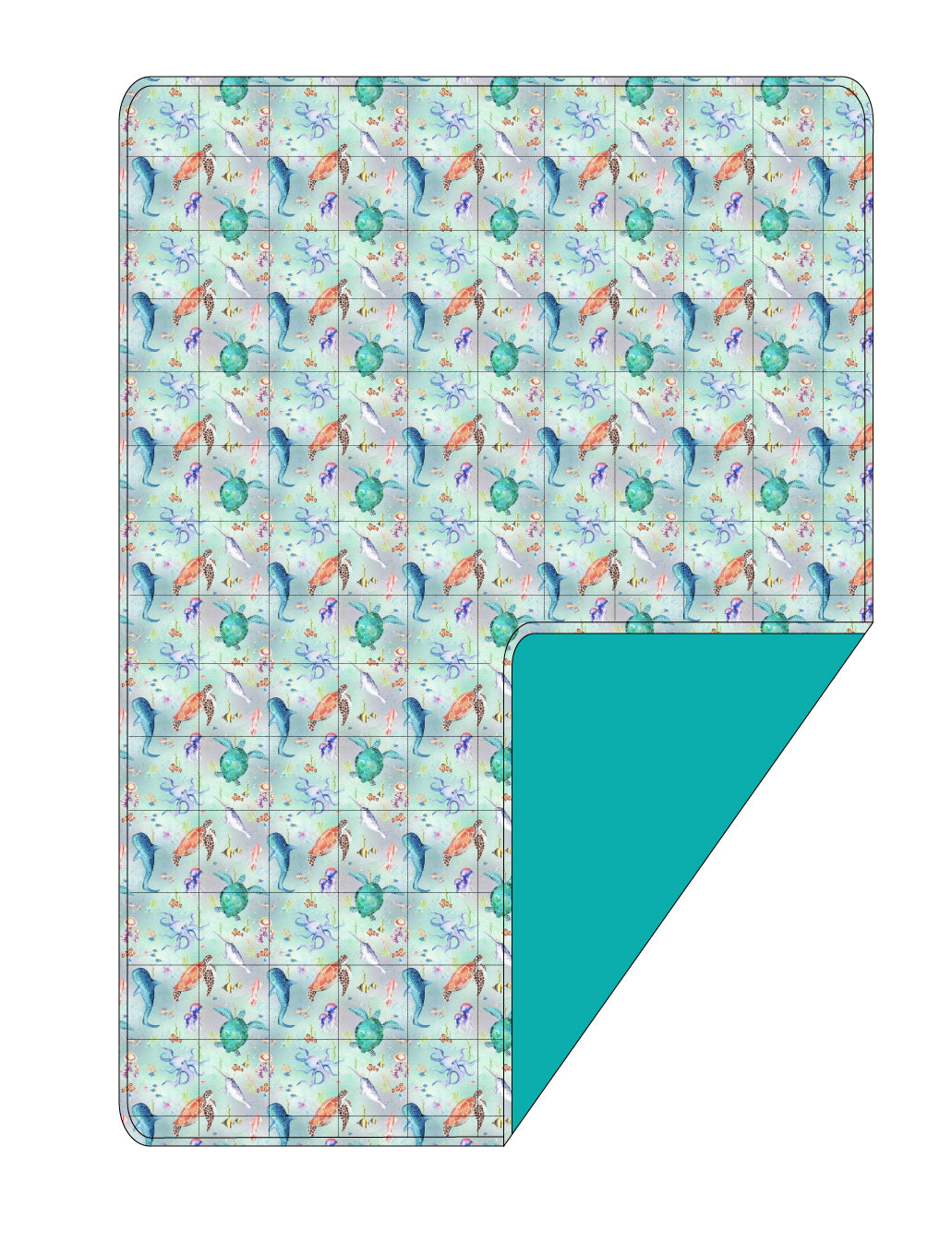 Ocean Oasis Adult Quilted Blanket