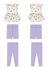 Load image into Gallery viewer, Fluttering Fairies 3-Piece Peplum Set
